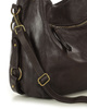 MARCO MAZZINI Miejska torebka skórzana na ramię city sholder handmade bag brąz caffe