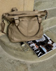 Torebka skórzana XL shopper vintage bag z kieszeniami vera pelle - MARCO MAZZINI beż taupe